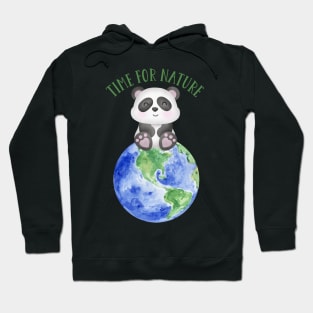 Copy of Cute Panda and Earth Save the Planet Hoodie